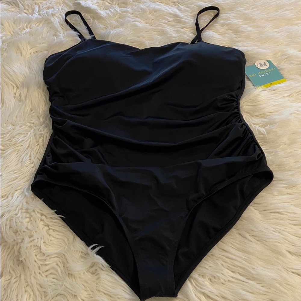 Bal  Harbor Chic Black  One Piece Swimsuit size 20 brand new - Picture 5 of 8